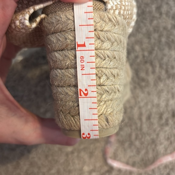 Carina Linen Wedge Espadrille Sandals NIB 7.5 - Picture 8 of 8